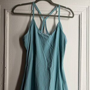 Outdoor Voices Exercise Dress Original Tahoe Light Blue Aqua Shorts Underneath